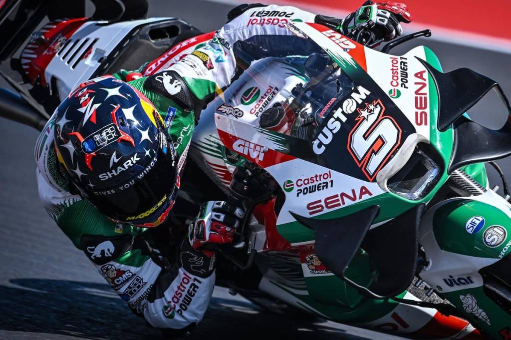 Johan zarco a bord de sa honda