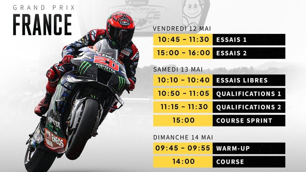 programme de la course de moto gp 2025